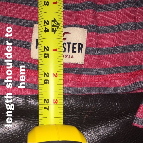 Hollister mauverust blue striped longsleeve jersey - Picture 4 of 11